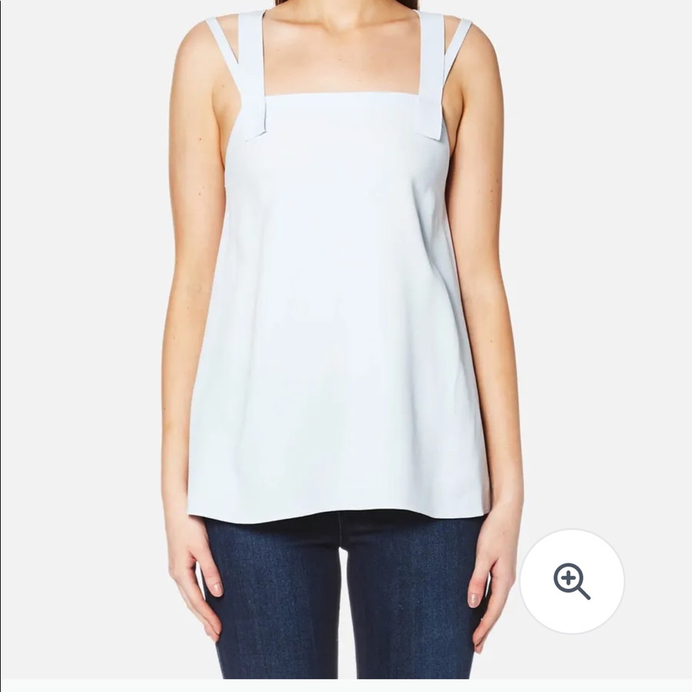 NWT Sold out- Helmut Lang Women's Cross Back Top - Aqua xs